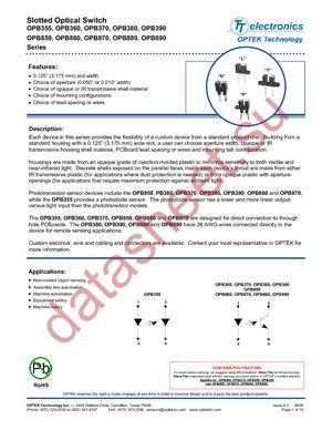 OPB375N55 datasheet  